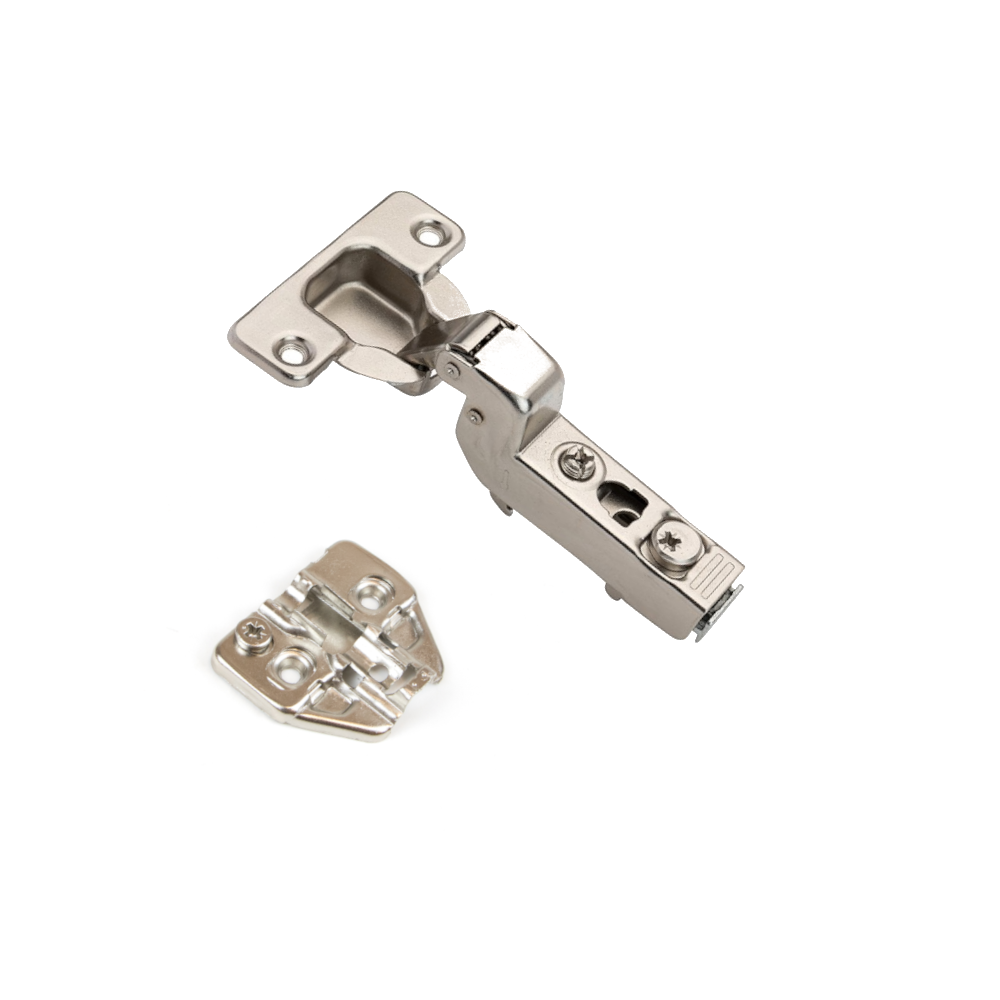 DTC, Inset 110° Degree Soft Close Hinge with Adjustable Plate, Steel Damper