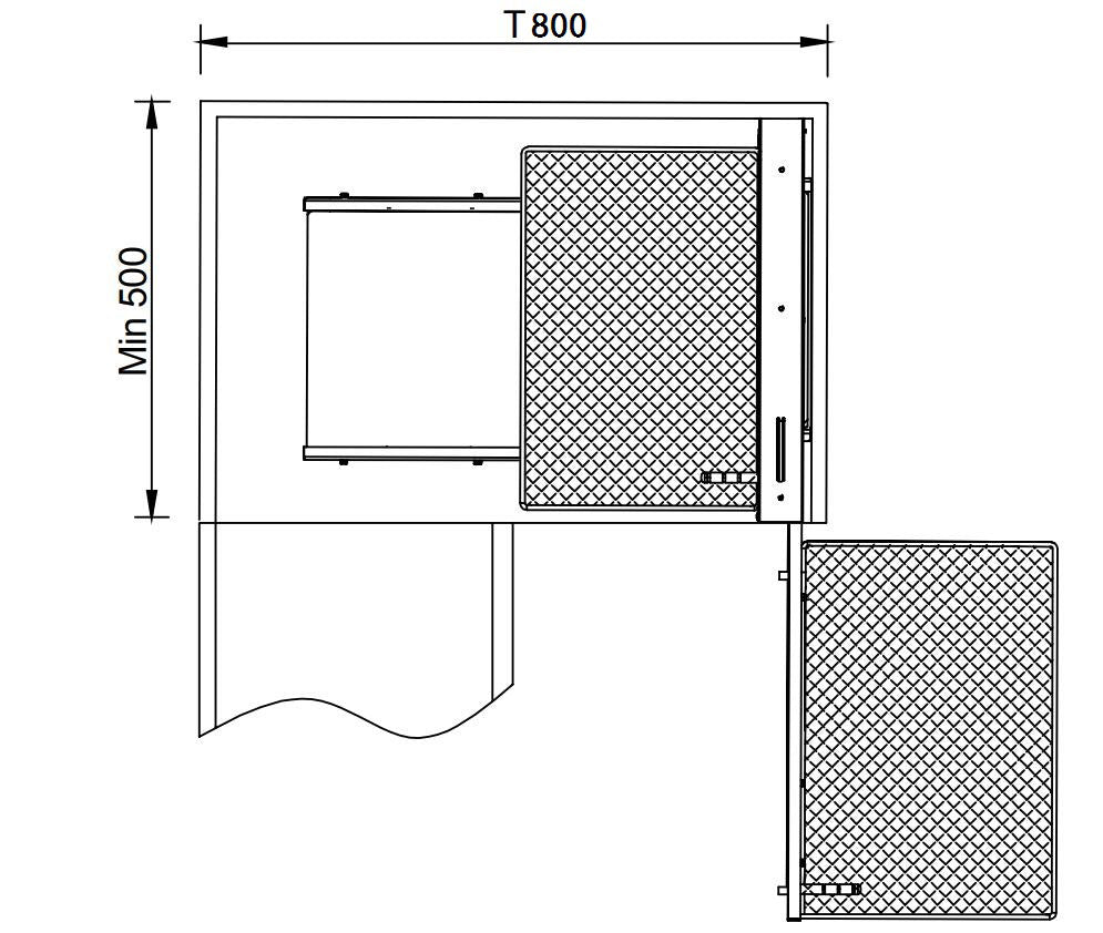 IVIRO, Magic Corner Pull Out Unit, Solid Base Baskets, Universal Fitting, To Suit 800-1000mm Cabinets