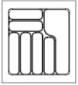 Reinforced Plastic Cutlery Tray Utensil Holder, To Suit Drawers 300-1000mm Wide