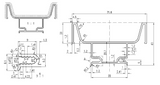 Gola D Profile Vertical Central, 2670mm Length, 20mm Depth