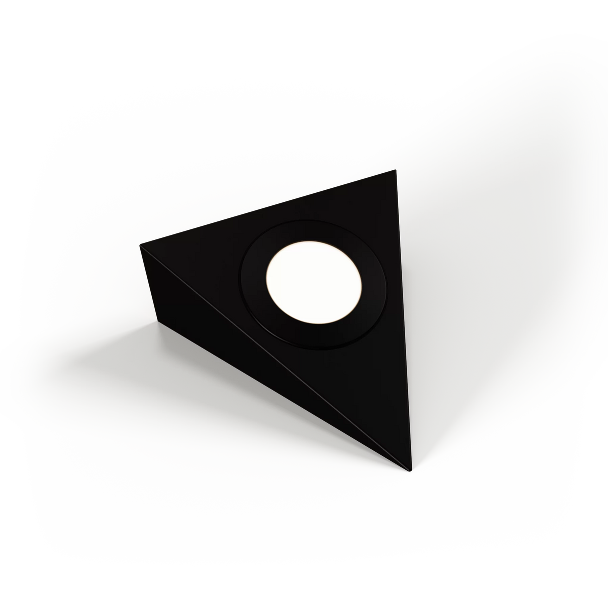 Genoa, Black / Brushed Triangle Light - Warm/Natural/Cool White Switchable No Driver Required, Sola