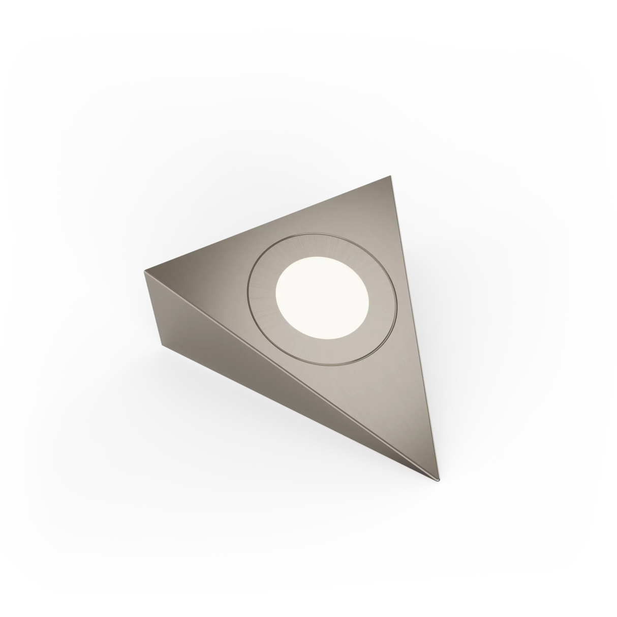 Nebbia, Triangle Diffused LED Light, Natural / Warm White, Brushed Nickel, Under Cabinet Light, Sola