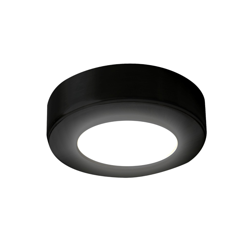 Nero Surface Diffused LED Light, Natural White, Matte Black, Under Cabinet Light