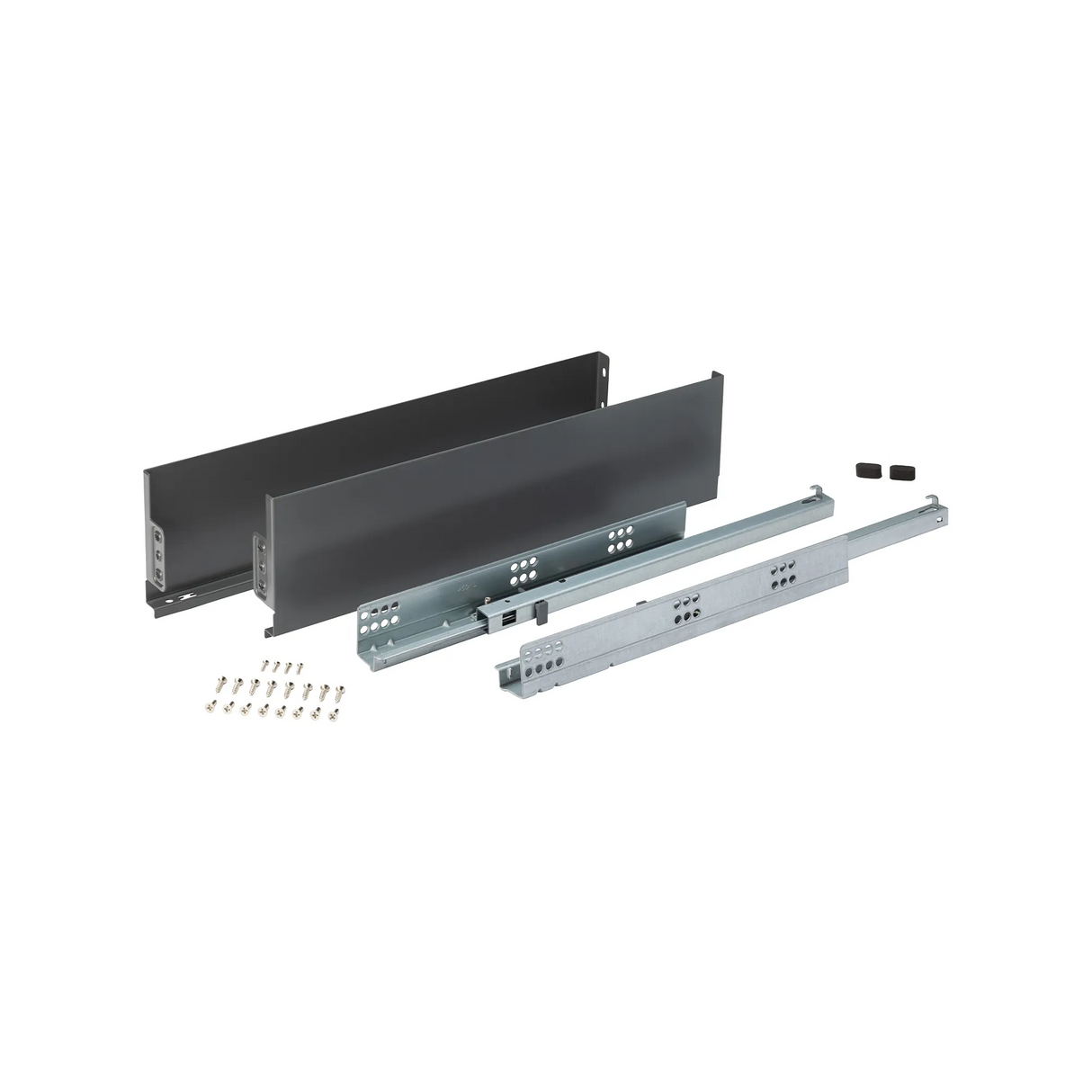 Ultra-Slim 122mm, Soft Close Full Side Drawer Runner System, D270-450mm x H122mm