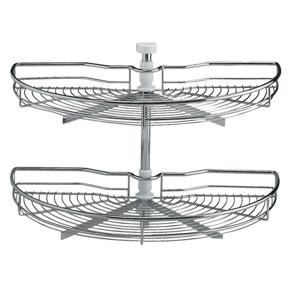 1-2 Carousel, To suit 800mm Cabinet, Wire Mesh, Adjustable Baskets