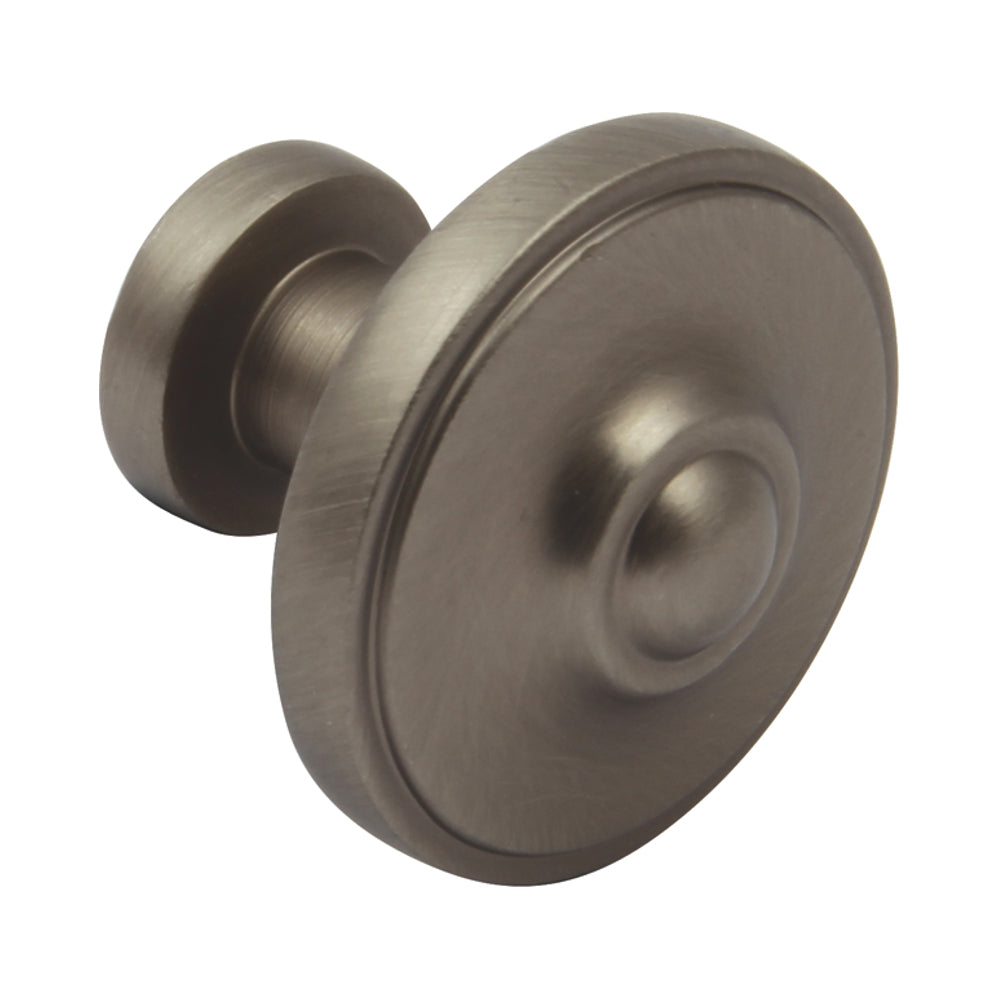 Ariel, Knob Handle, Polished Chrome-Pewter, Centre Fixing