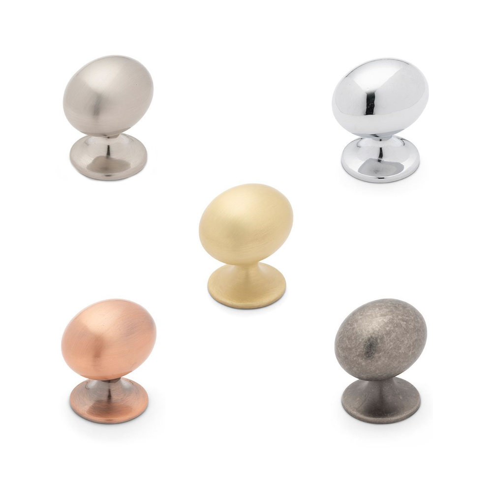 Camden, Knob Handle, Nickel-Copper-Chrome-Pewter-Brass, Centre Fixing