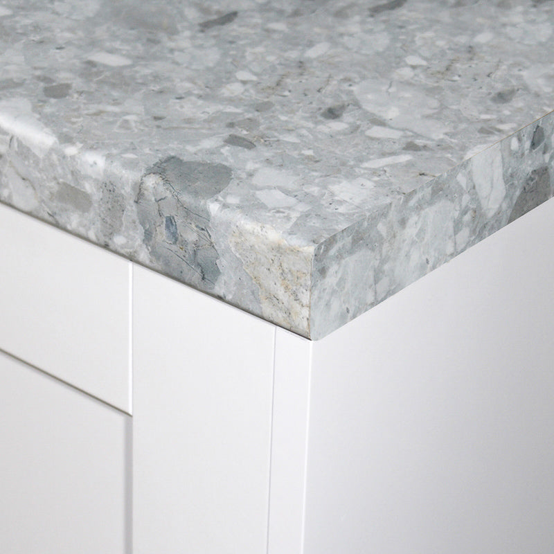 Trebbia Stone, Duropal Xtreme Matt Laminate Square Edge Worktop, Breakfast Bar, Splashbacks & Upstands