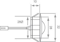 Sirius Eyelid, LED Plinth Lights, 4x Light Kit, Stainless Steel, Sola