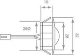 Sirius Eyelid, LED Plinth Lights, 4x Light Kit, Stainless Steel, Sola