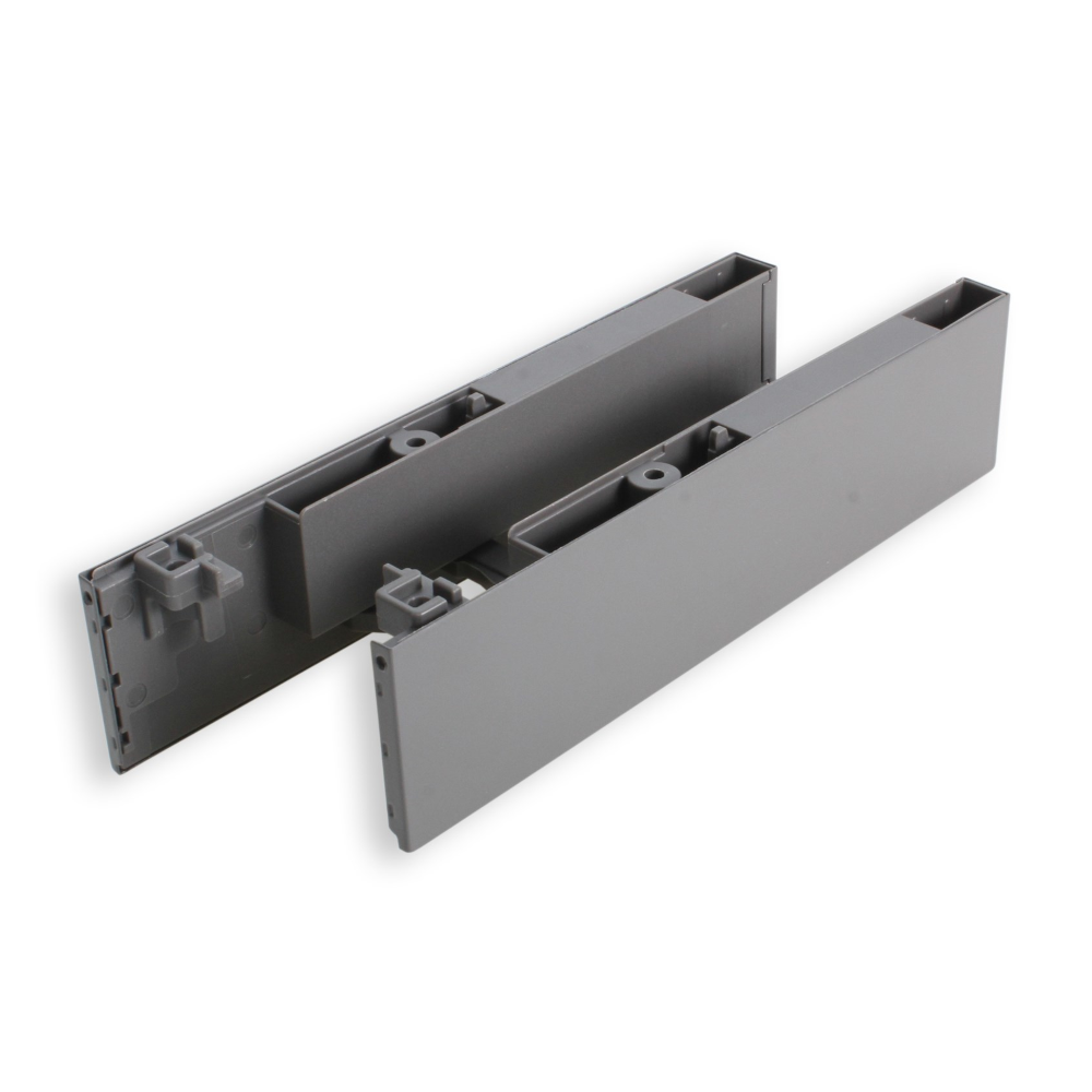 Twin Pro, Internal Front Clips for 238mm High Drawers, Dark Grey