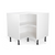Duracab, Flat-Pack Base L-Corner Cabinet Unit, 900x900mm, White