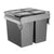 Waste Bin, Under Counter, 90 Litre (2x45), To Suit 600mm Cabinet, Side Mounted Soft Close
